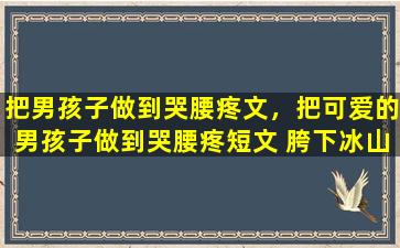 把男孩子做到哭腰疼文，把可爱的男孩子做到哭腰疼短文 胯下冰山美人吞吐
